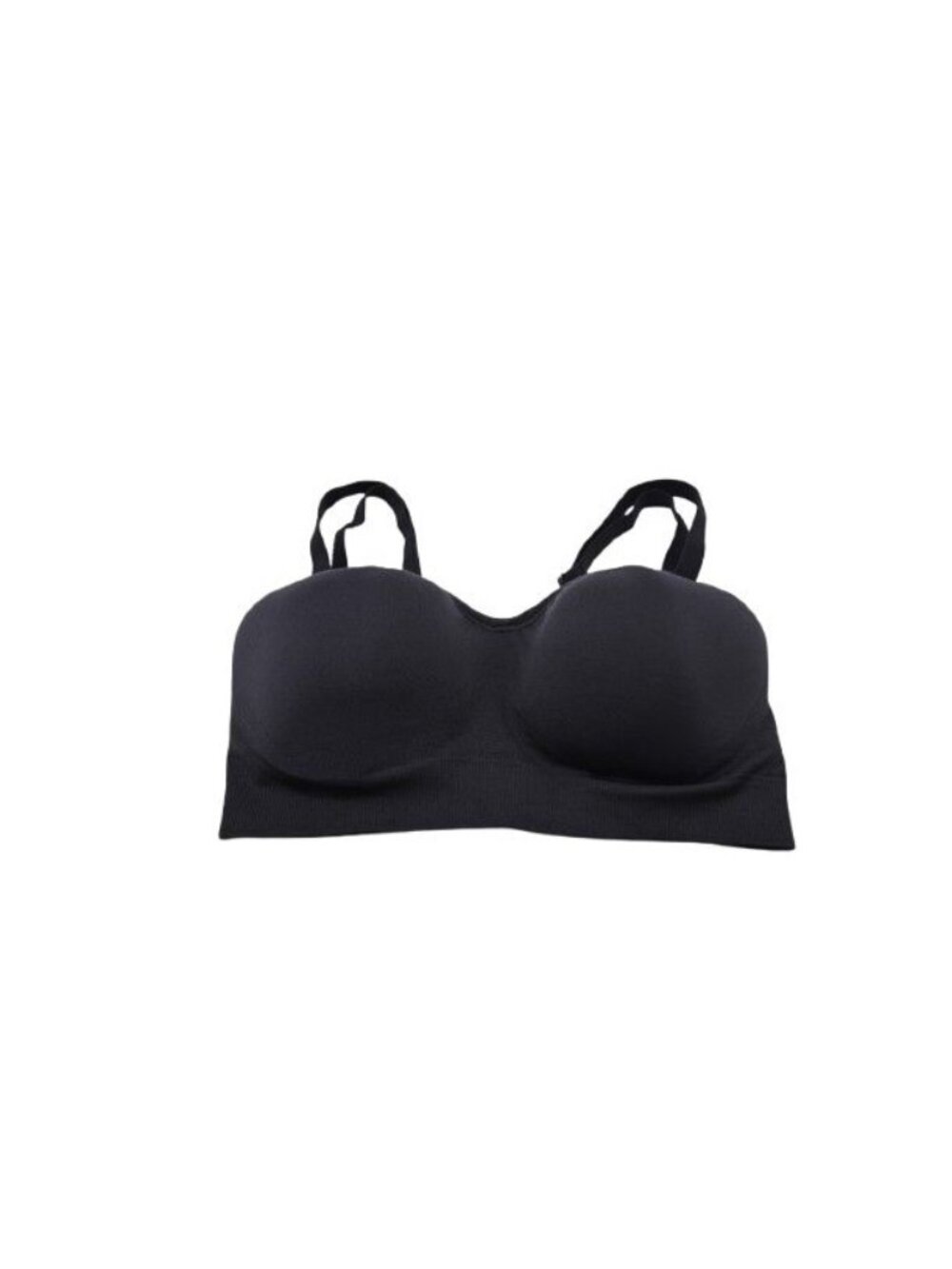 Jockey Women's Seamfree Multiway Lightly Lined Bandeau Bralette Black Size S
